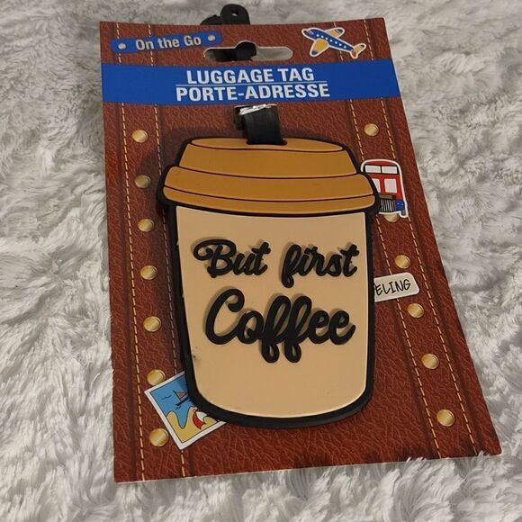 But First Coffee Luggage Tag - Picture 4 of 4